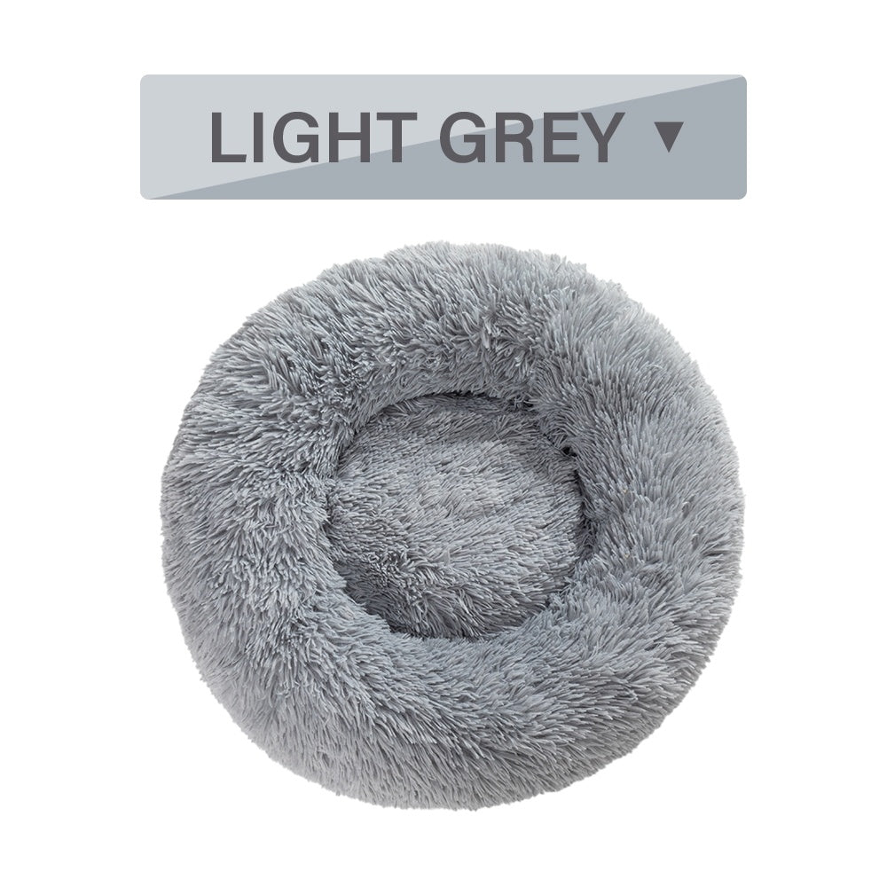 Fluffy Round Calming Dog Bed
