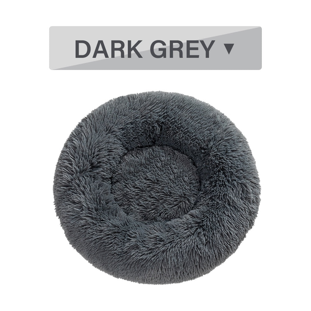 Fluffy Round Calming Dog Bed