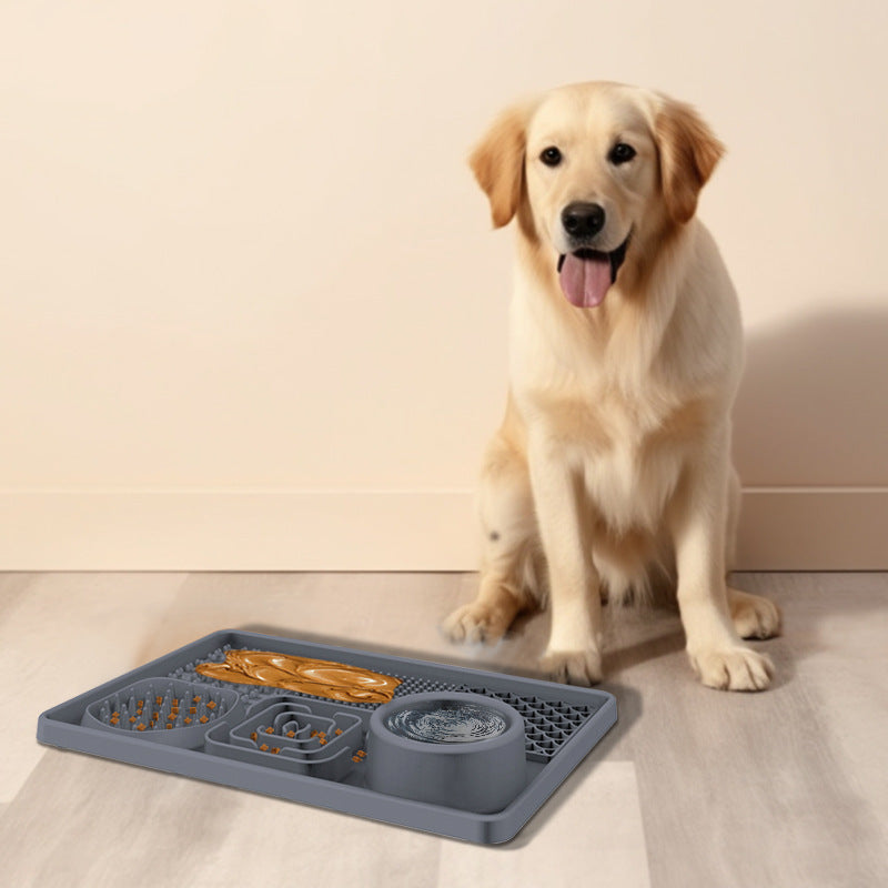 Labrador Dog Slow Feeder Mat Food Water Treats