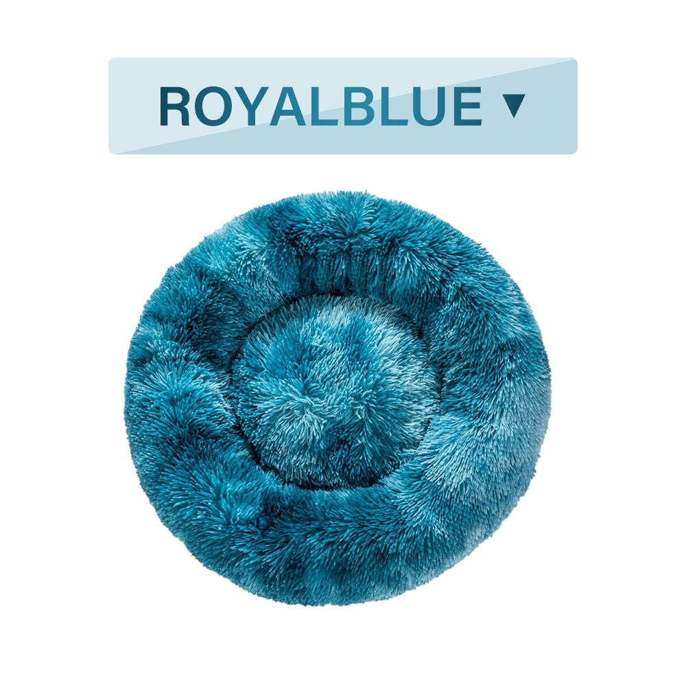 Fluffy Round Calming Dog Bed