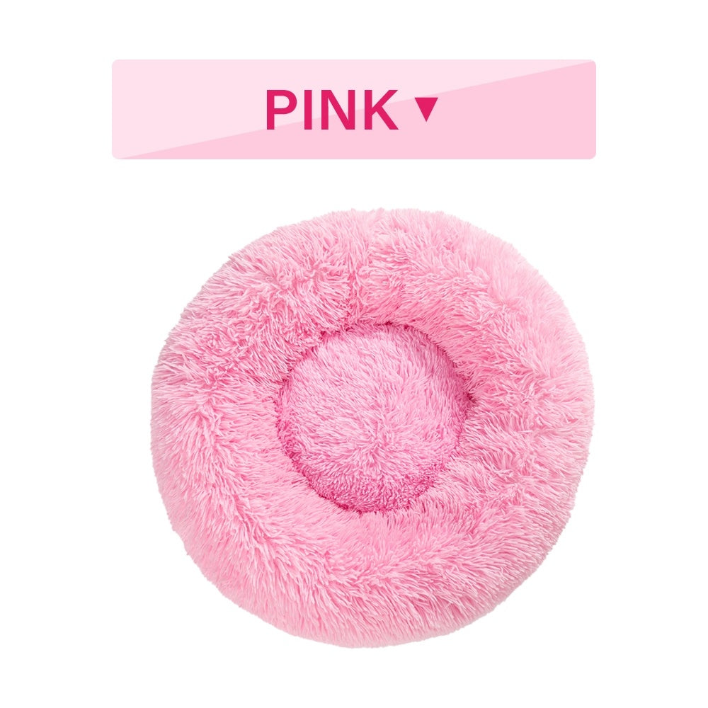 Fluffy Round Calming Dog Bed
