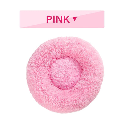 Fluffy Round Calming Dog Bed