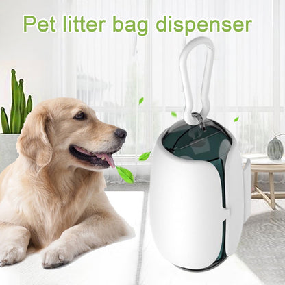 Dog Poop Bag Holder And Dispenser With Leash Attachment