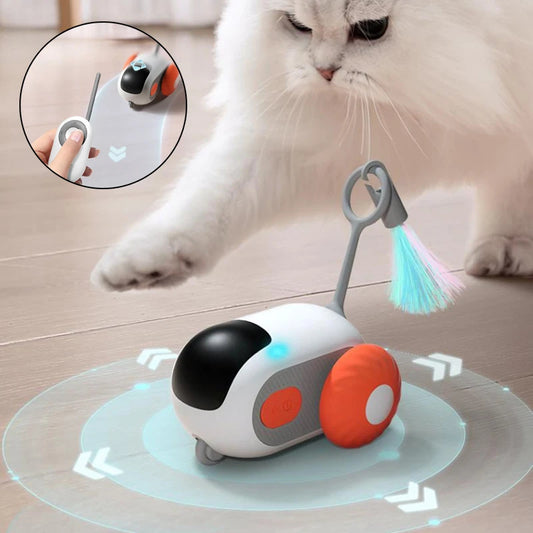 Remote Control Interactive Cat Car Toy - USB