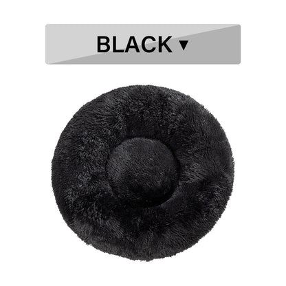 Fluffy Round Calming Dog Bed