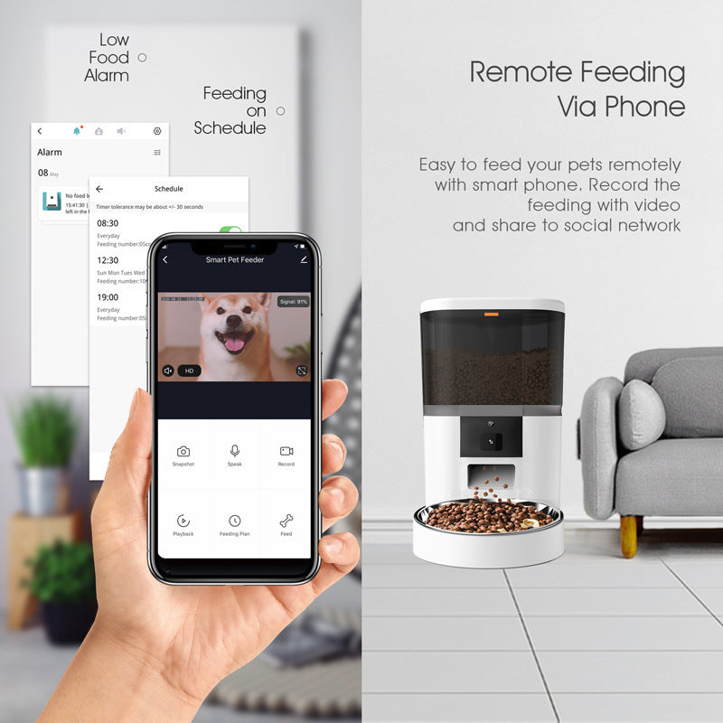 Smart Pet Feeder with Camera