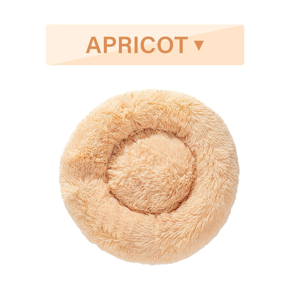 Fluffy Round Calming Dog Bed