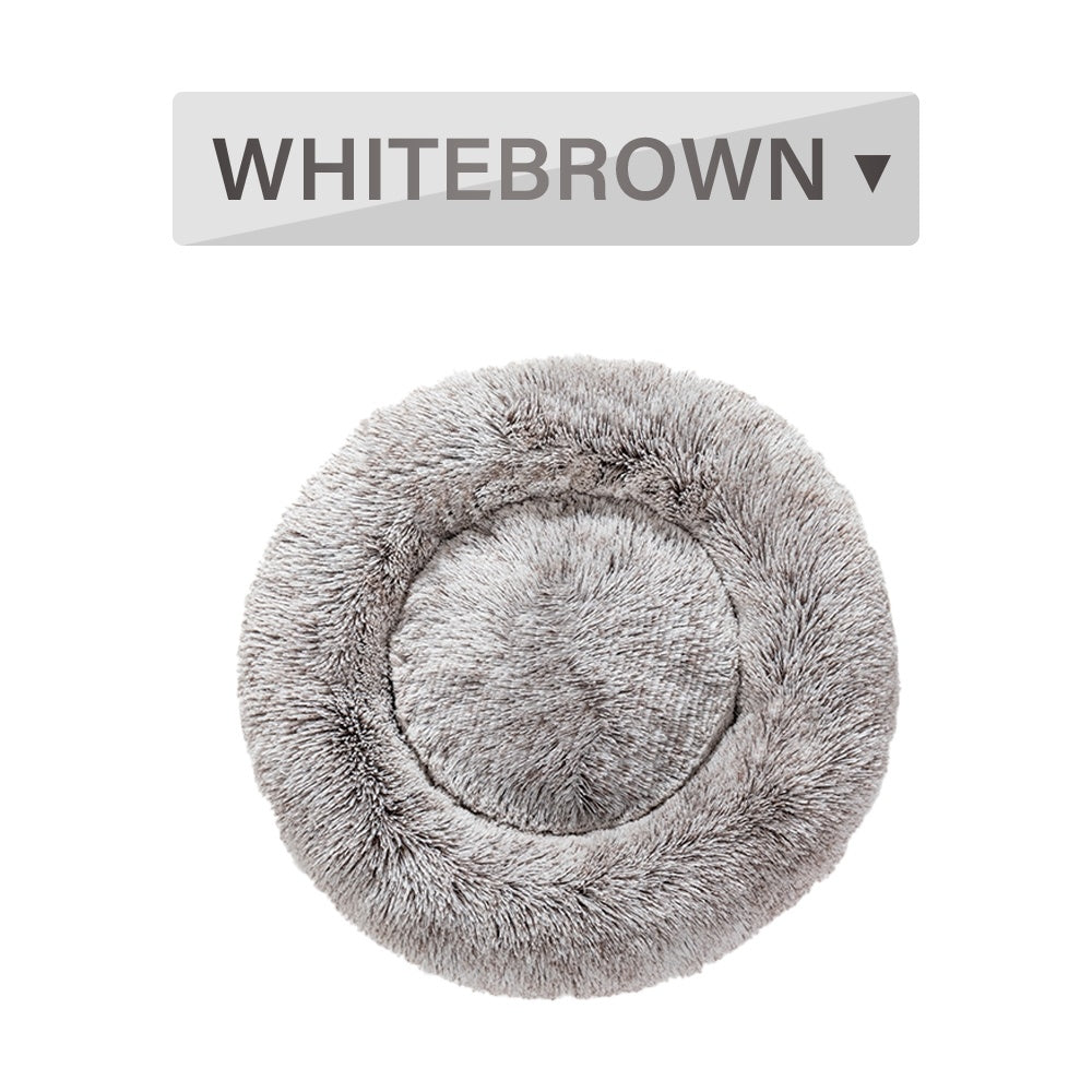 Fluffy Round Calming Dog Bed