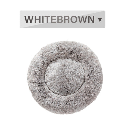 Fluffy Round Calming Dog Bed