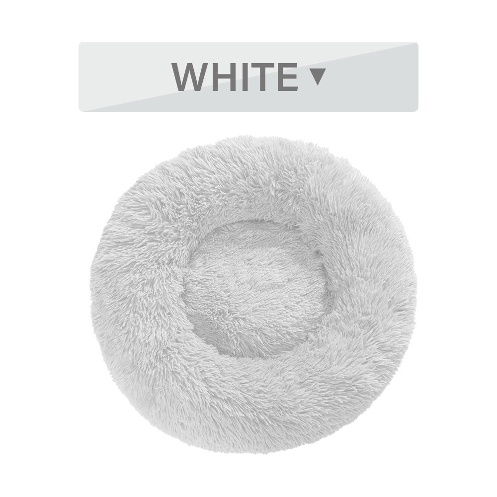 Fluffy Round Calming Dog Bed