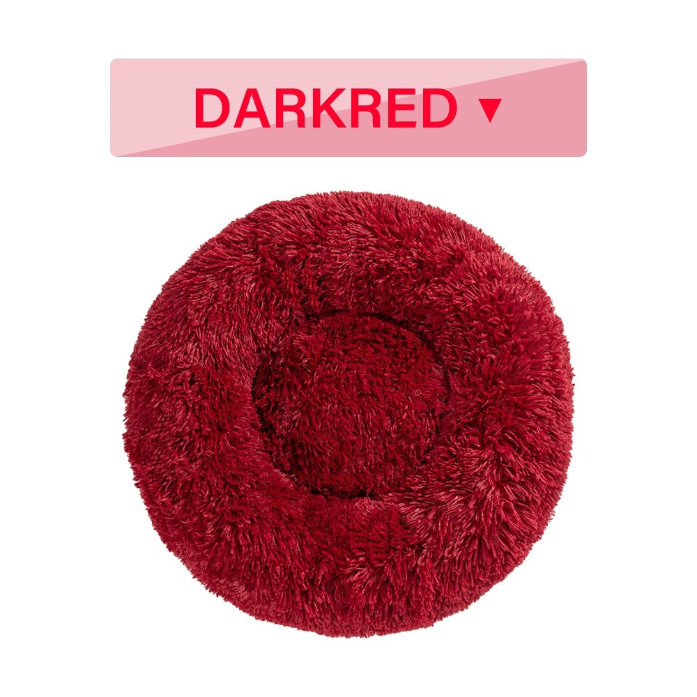 Fluffy Round Calming Dog Bed