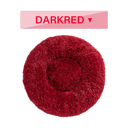 Fluffy Round Calming Dog Bed