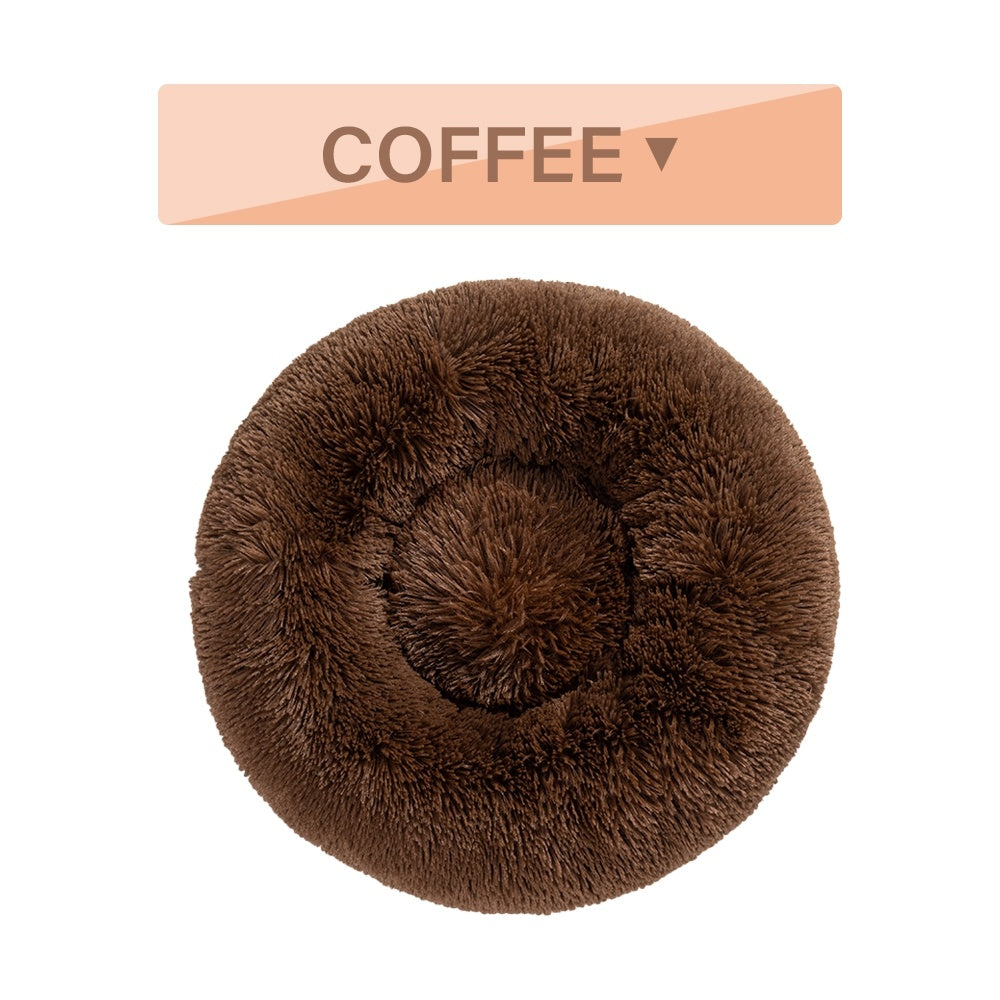 Fluffy Round Calming Dog Bed