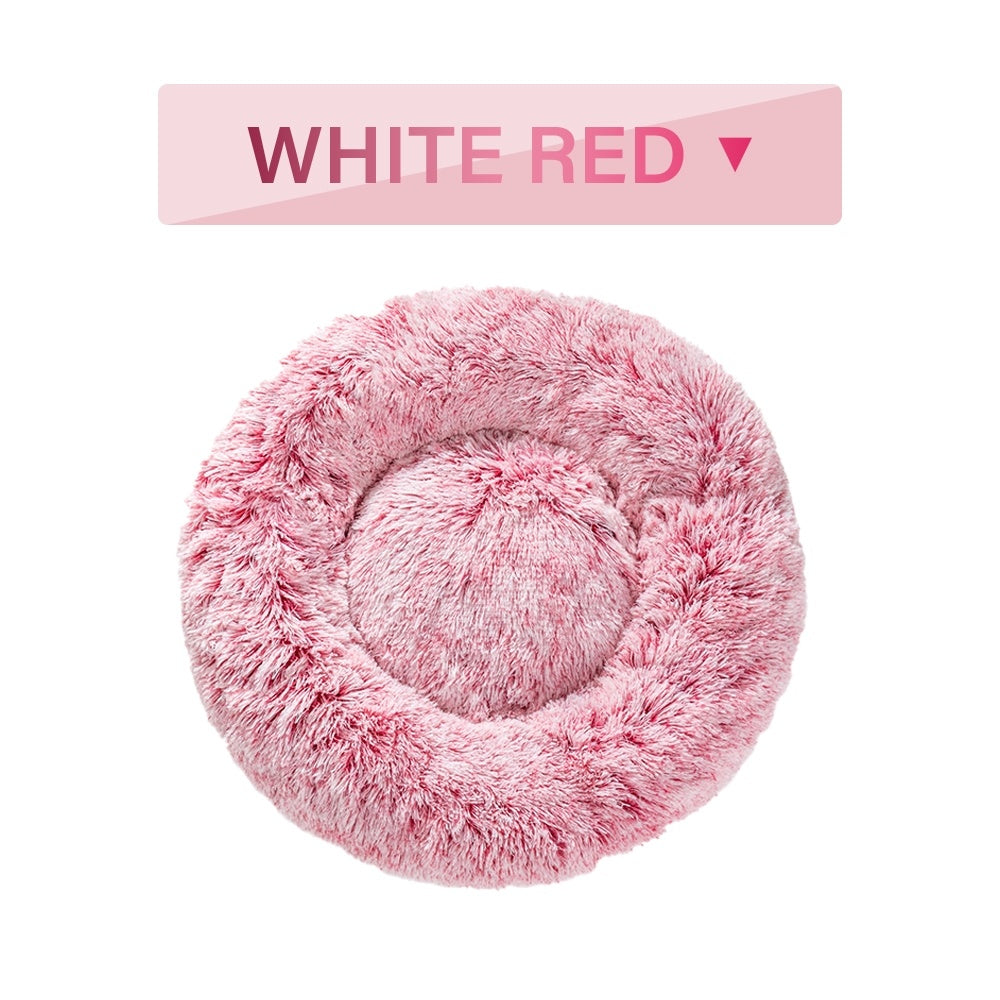 Fluffy Round Calming Dog Bed
