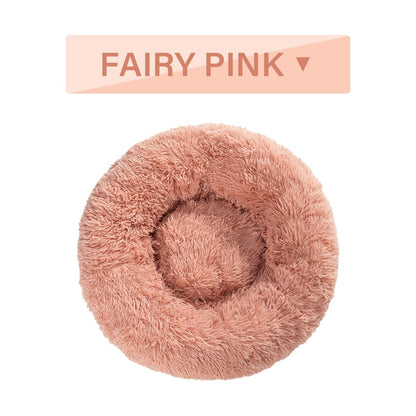 Fluffy Round Calming Dog Bed