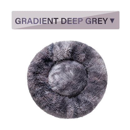 Fluffy Round Calming Dog Bed